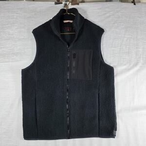 The Normal Brand Vest Mens Medium Black Fleece Outerwear